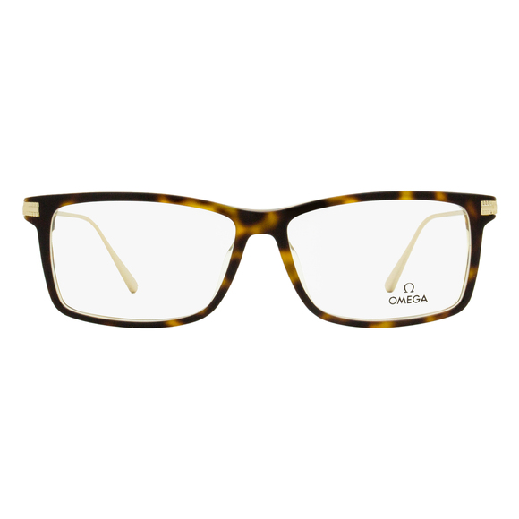 Omega OM5014 Rectangular Eyeglasses 056 Havana/Gold 58mm - Picture 2 of 2
